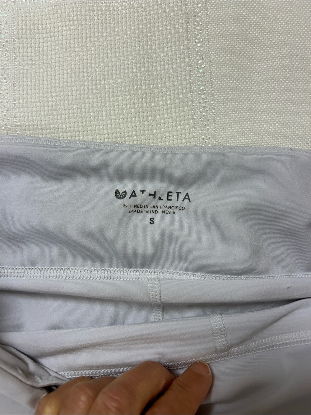 Athleta White Skort with Navy Floral Print image 2